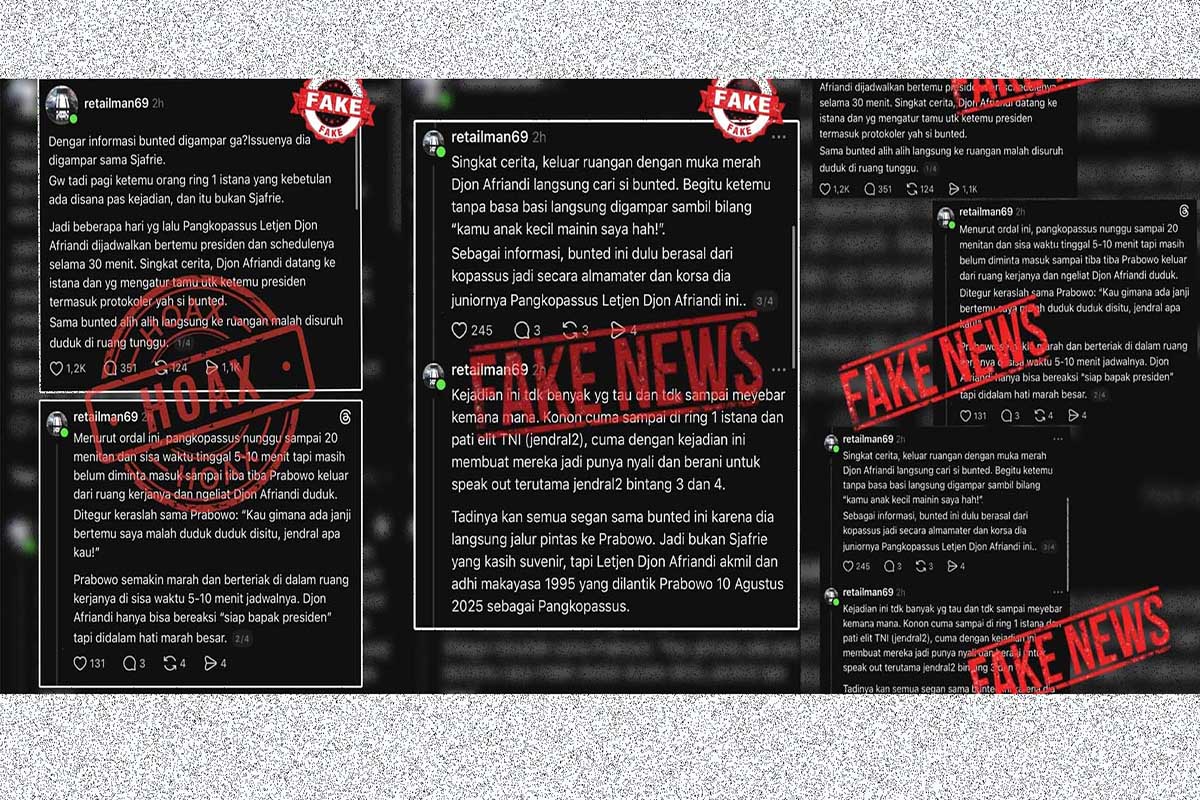 IIsu Seskab Teddy Indra Ditampar Pangkopassus Viral, Penkopassus: Itu Karangan dan Hoaks!