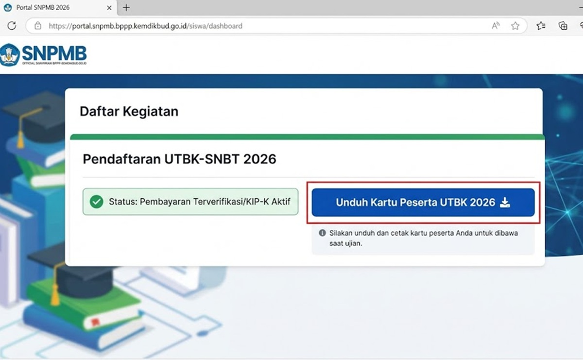 Hanya 5 Hari! Simak Prosedur dan Jadwal Unduh Kartu Peserta UTBK-SNBT 2026