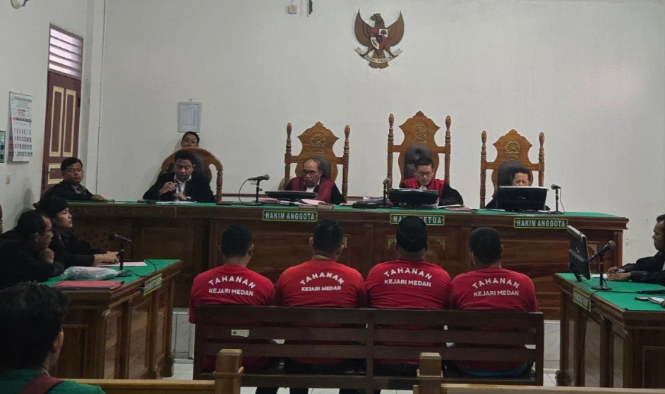Tarik Paksa Mobil di Depan Polsek Medan Kota, Empat Debt Collector Divonis 18 Bulan Penjara