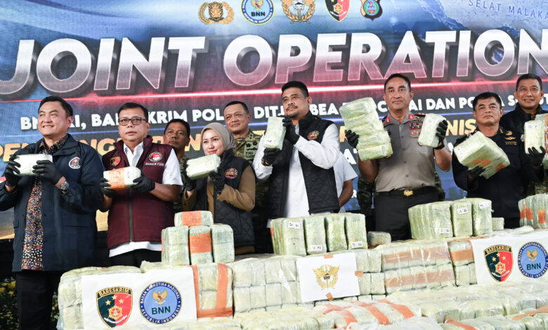 1,16 Ton Ketamin Digagalkan di Selat Malaka, Bobby Nasution Minta Jaringan Narkoba Diputus