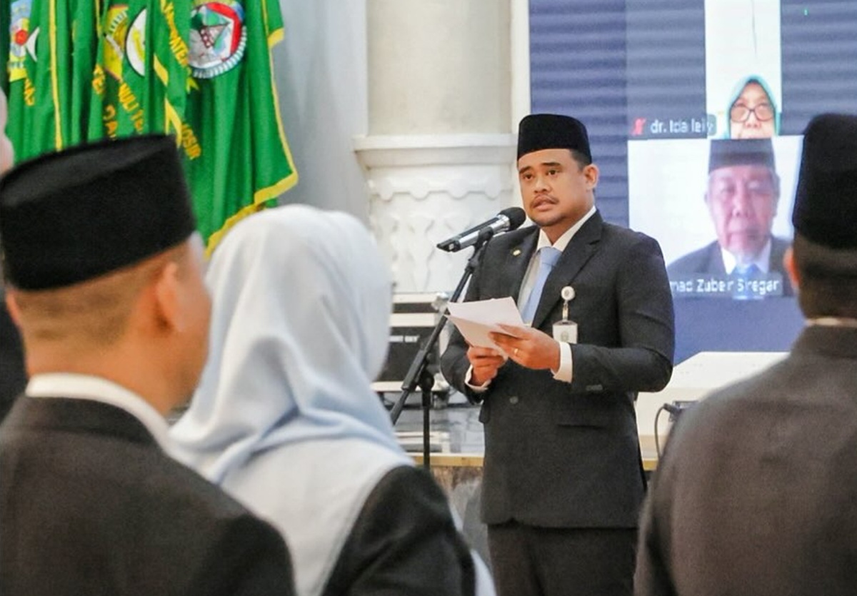 Perkuat Kinerja OPD, Bobby Nasution Lantik 308 Pejabat Eselon di Pemprov Sumut