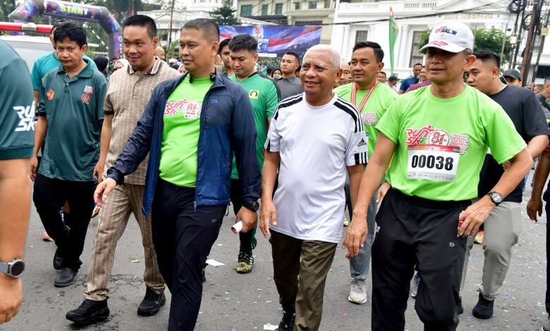 Wagub Sumut Surya Lepas Ribuan Peserta Fun Run 5K HUT ke-81 TNI di Medan
