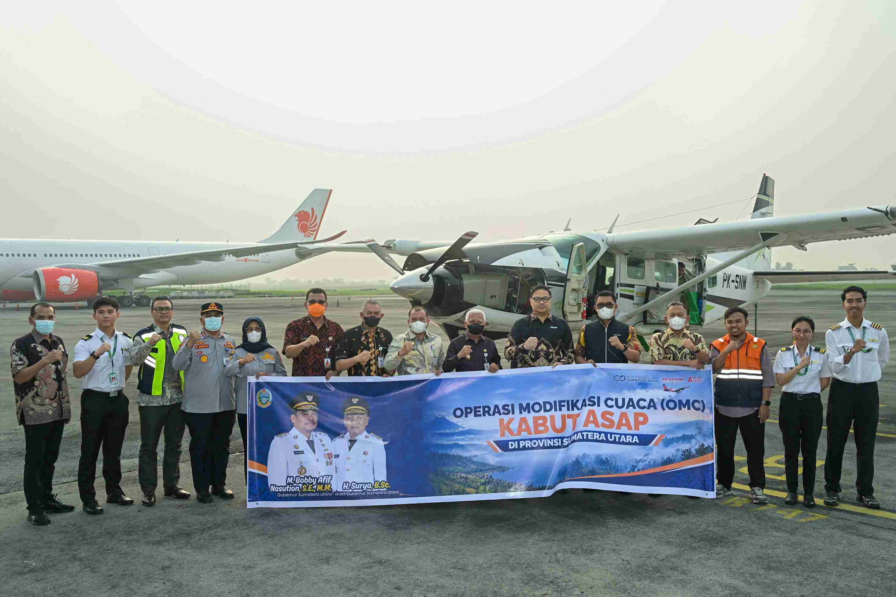 Atasi Kabut Asap, Pemprov Sumut Kerahkan Pesawat Modifikasi Cuaca