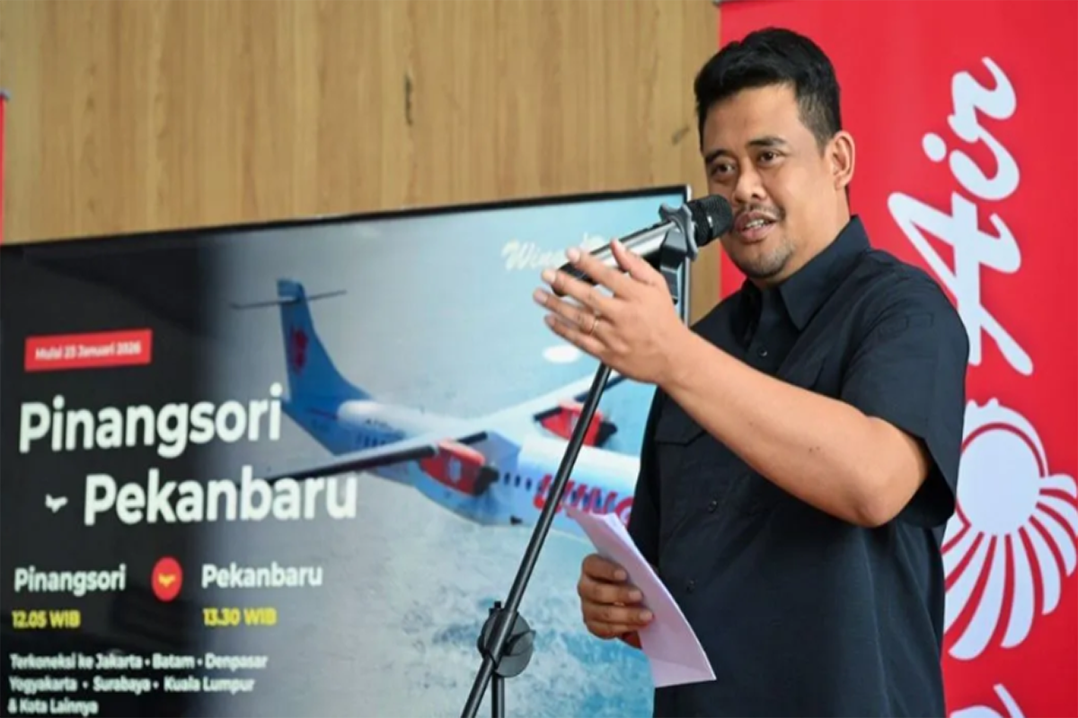Bobby Nasution Minta Tiket Penerbangan Pinangsori–Pekanbaru Terjangkau untuk Masyarakat