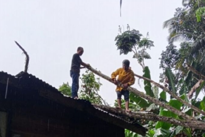 Cuaca Ekstrem Hantam Sumut, Puluhan Rumah Rusak di Deli Serdang dan Gunungsitoli