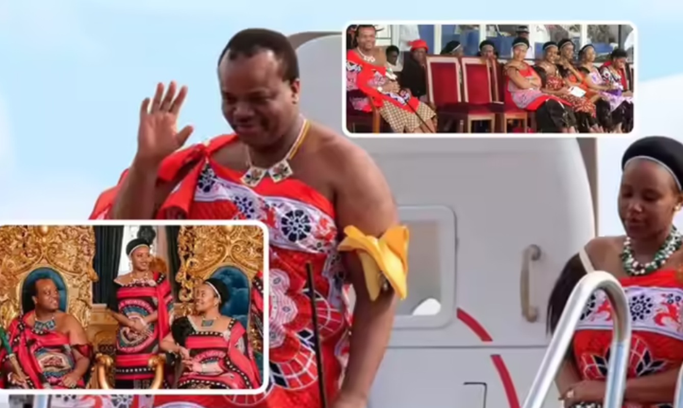 Viral! Raja Mswati III Kunjungi Abu Dhabi Bersama 15 Istri dan 30 Anak, Bandara Sampai Ditutup