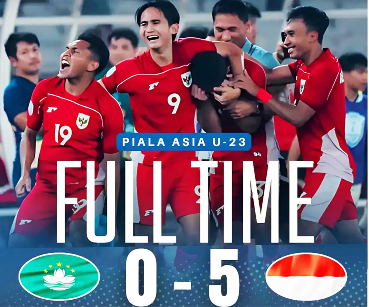 Gilas Makau 5-0, Garuda Muda Tempel Korea Selatan di Klasemen Grup J