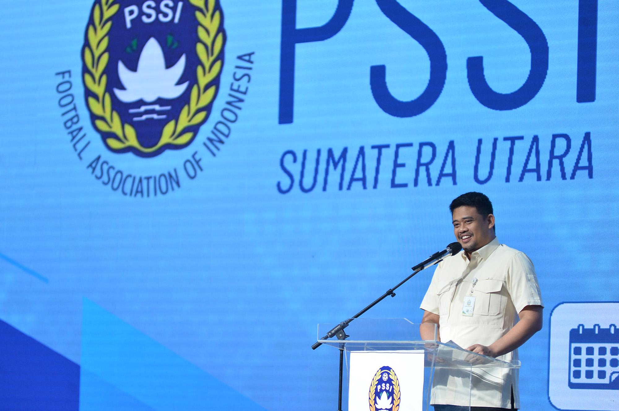 Sumardji Puji Bobby Nasution Dukung Sepakbola Usia Muda, Arya Sinulingga Pimpin PSSI Sumut