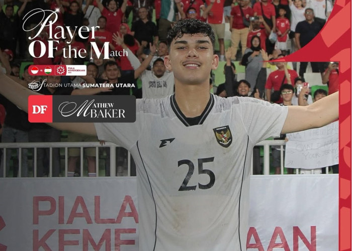  Mathew Baker Jadi Man of the Match Indonesia vs Tajikistan di Piala Kemerdekaan 2025