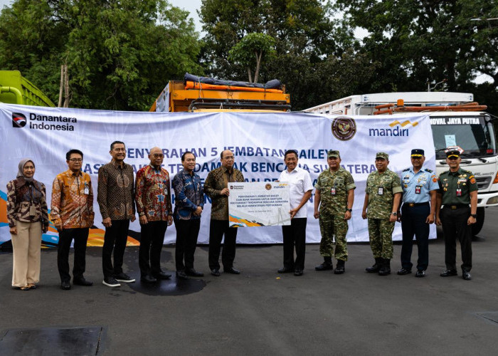 Bank Mandiri Bersinergi dengan Kementerian Pertahanan Bangun 5 Jembatan Bailey 