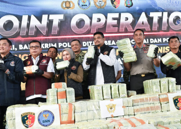 1,16 Ton Ketamin Digagalkan di Selat Malaka, Bobby Nasution Minta Jaringan Narkoba Diputus