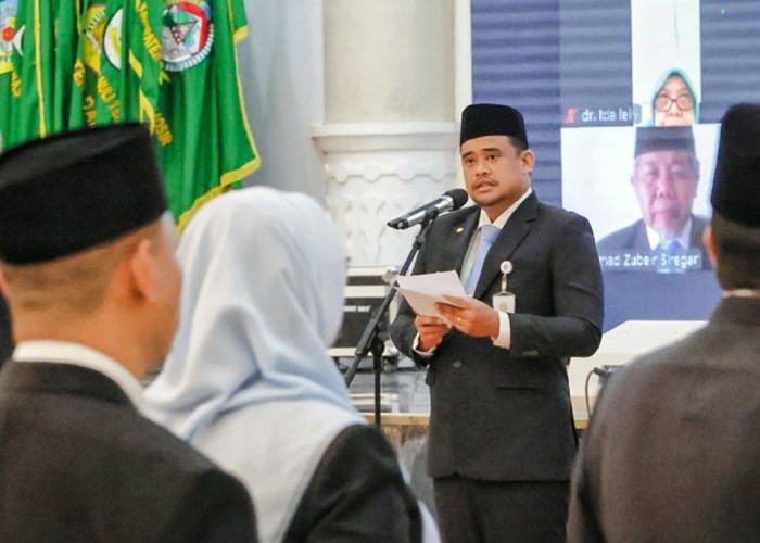 Perkuat Kinerja OPD, Bobby Nasution Lantik 308 Pejabat Eselon di Pemprov Sumut