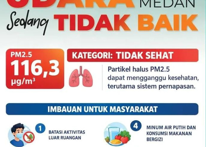 Kabut Asap Picu Kekhawatiran Kesehatan, Ini Imbauan Dinkes Kota Medan