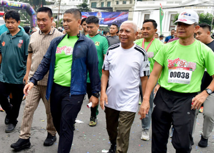 Wagub Sumut Surya Lepas Ribuan Peserta Fun Run 5K HUT ke-81 TNI di Medan