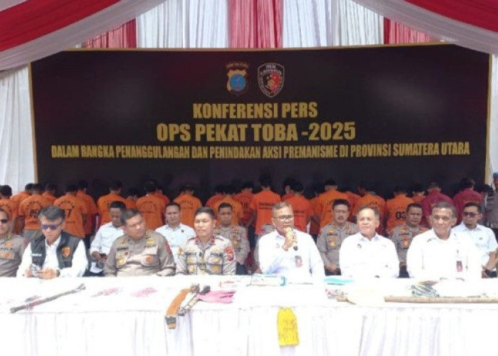  Operasi Pekat Toba 2025, Polda Sumut Jaring 1.130 Pelaku Premanisme