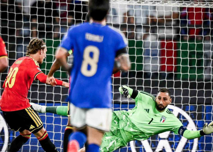 Italia Kalah 0-2 dari Belgia, Laga Perdana Roberto Mancini Berakhir Pahit