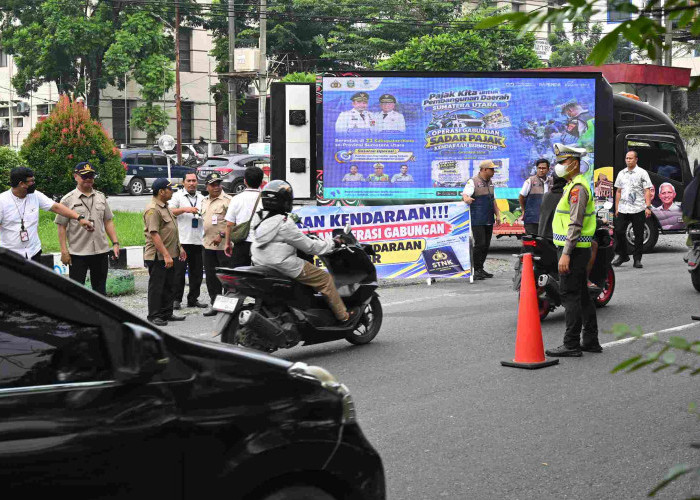 Bapenda dan Ditlantas Polda Sumut Sisir Kendaraan Penunggak Pajak di Medan
