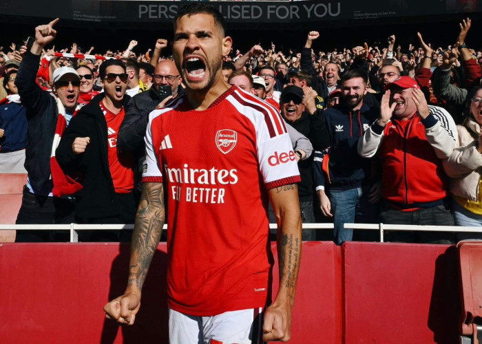 Arsenal Comeback 2-1 atas Leeds United, Calafiori dan Guimaraes Jadi Penentu