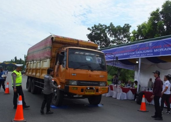 Jasa Marga Gelar Operasi ODOL di Tol Belmera, Puluhan Truk Raksasa Terjaring Melanggar