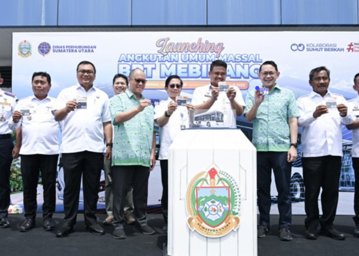 Dorong Integrasi Transportasi Mebidang, Bobby Nasution Resmikan Operasional BRT Bus Listrik
