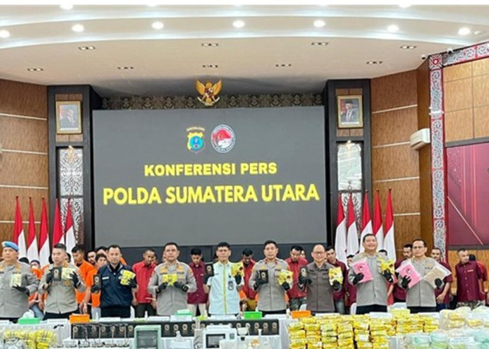 Polda Sumut Gagalkan Peredaran 1,2 Ton Sabu Sepanjang Semester Pertama 2025