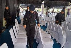 Cegah Ancaman Bom, Detasemen Gegana Brimob Sterilkan Gelar Melayu Serumpun Medan